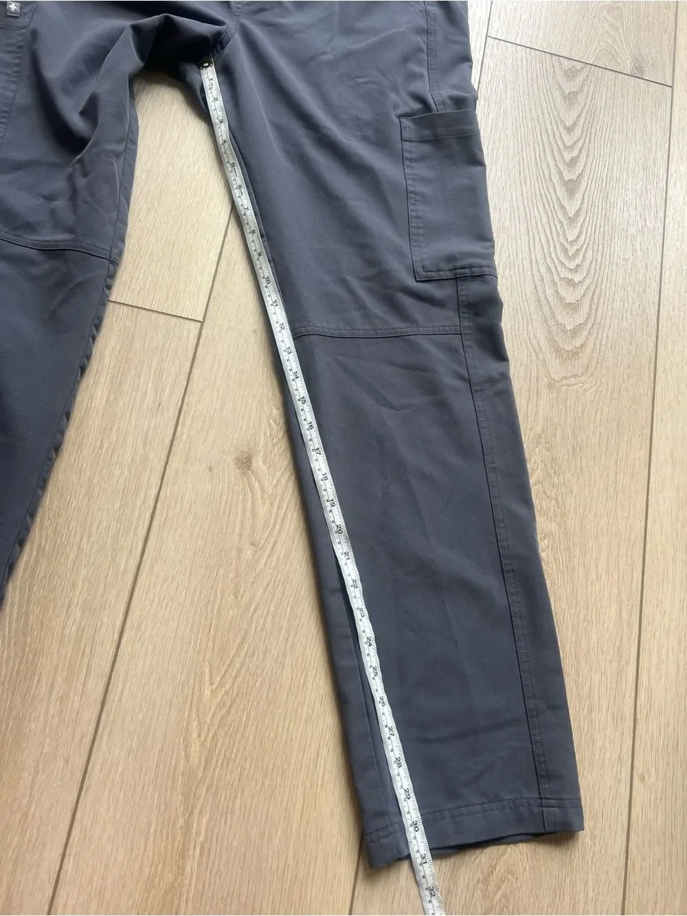Figs Mens Slim Axim Scrub Pants Straight Leg 7 Pocket Charcoal Gray Medium